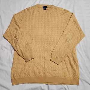 Paul Fredrick Men's Sweater Yellow Slik and Cashmere XXL - Picture 1 of 6