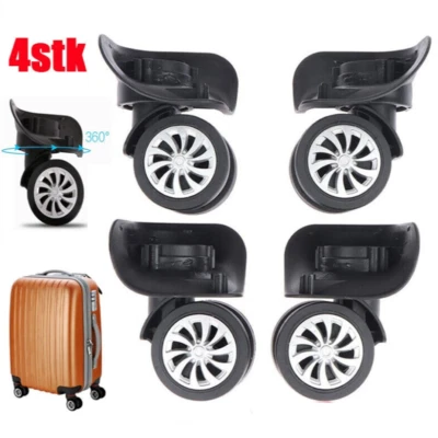 4 Stk. Ersatz Gepäck Rollen Räder Ersatz Lenkrolle für Koffer Reparatur Rolle DE - Bild 1 von 4