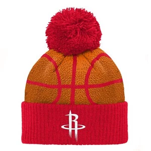 Outerstuff NBA Infants Houston Rockets B-Ball Heat Knit Hat One Size, Orange/Red - Picture 1 of 2