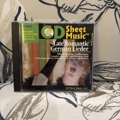 CD Sheet Music Late Romantic German Lieder The Ultimate Collection For Voice - Image 1 of 4