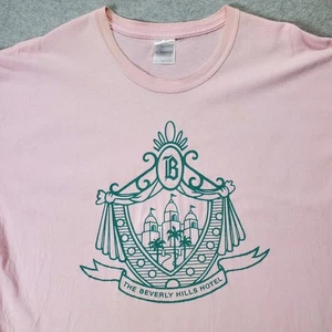 Camiseta The Beverly Hills Hotel and Bugalows Rosa Cresta Cáncer de Mama XL DEFECTOS - Imagen 1 de 18