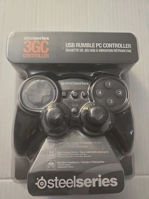 Steel Series 3GC USB Rumble PC Controller Gamepad, PC & MAC New - Image 1 of 4
