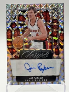 Jim Paxson Auto 2024-25 Panini Mosaic Scripts Holo Silver Auto - Picture 1 of 4