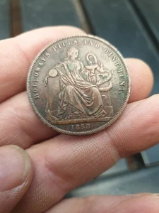 HOLLOWAY'S PILLS & OINTMENTS PENNY TOKEN 1858 - LONDON, ENGLAND - Picture 1 of 17