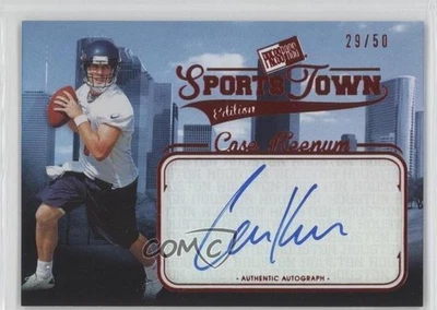 2012 Press Pass Sports Town Edition Red /50 Case Keenum #STCK Rookie Auto RC - Image 1 of 2