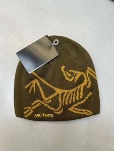 Arc'teryx Bird Head Toque Beanie Hat Brown Merino Wool Knit Winter Cap Unisex - Picture 1 of 5