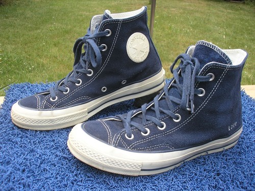 Sneakers originali Converse Chucks HI numero 39 vera pelle. Blu!!!