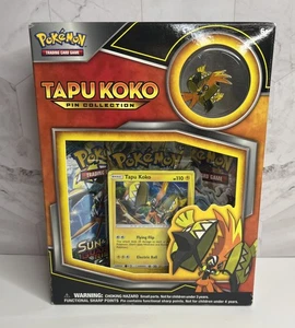 USCITA 2017! NUOVO, SIGILLATO POKEMON TCG Tapu Koko Pin Collezione Factory Box - Foto 1 di 2