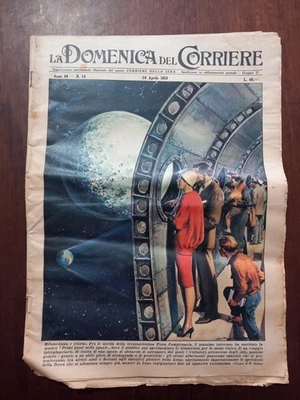 RIVISTA LA DOMENICA DEL CORRIERE N° 16 1958 MILANO-LUNA E RITORNO - Immagine 1 di 4