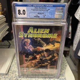 NES Alien Syndrome Sealed & Graded CGC 8.0 A+ V-Overlap Type Tengen Video Game
