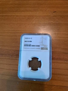 1929-D NGC AU 53 Lincoln Cent - Picture 1 of 2