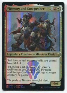 MTG Magic DOM Firesong and Sunspeaker Foil #280 - Picture 1 of 1