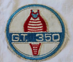Shelby Cobra GT350 Mustang Vintage Logo Embroidered Patch 3" Red Striking Snake - Picture 1 of 4