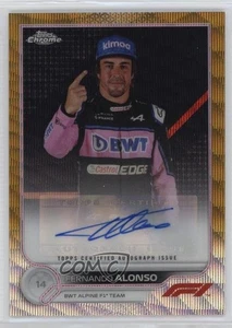 Topps 2022 cromo Fórmula 1 refractor onda dorada/50 Fernando Alonso #CAC-FA automático - Imagen 1 de 3