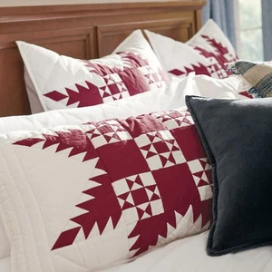 Frontgate Quilted Red Northstar Star Bed Pillow Sham KING SIZE Grandin Road - Picture 1 of 10