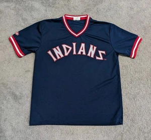 Camiseta de los Indios de Cleveland para Hombres XL Azul Marino MLB Béisbol Retro Años 70 SGA Match Up - Imagen 1 de 8