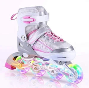 Inline Skates Adjustable Size 13 Child To 3 Youth All Wheels Light up Blade - Picture 1 of 5