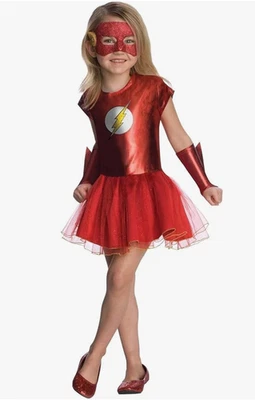 Rubies Costume Justice League FLASH Girls Dress Tutu Medium 8-10 - NEW! #256 - Image 1 of 3