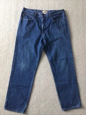 LL Bean Denim Blue Jeans Pants Mens 37x30 Classic Fit Straight Leg - Image 1 of 4