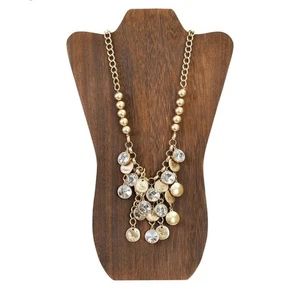Rustic Wooden Necklace Display Stand – 14” Tall Jewelry Holder - Picture 1 of 4