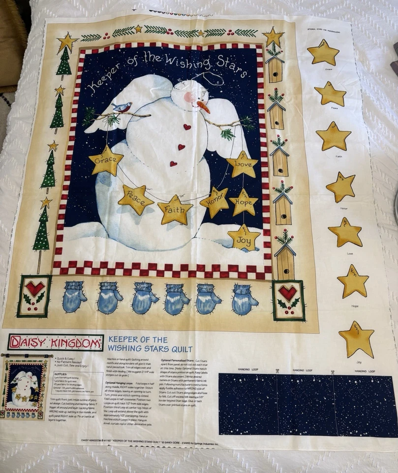 Daisy Kingdom Keeper of The Wishing Stars Quilt Panel 1182 by Sandi Gore-evans