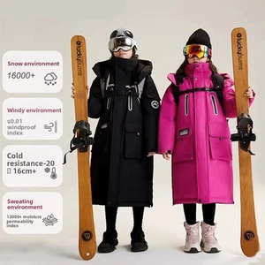 Boys Girls Winter Hooded Waterproof Parka Outwear School Coat Padded Ski Jacket - Picture 1 of 52