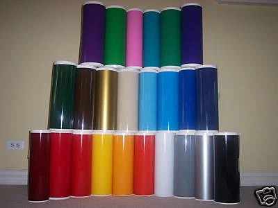 24" SIGN VINYL: 5 Rolls, 10'ea, General Formulations 40 Colors, Fast FREE Ship! - Image 1 of 3