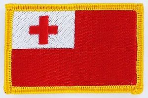 AUFNÄHER Patch FLAGGEN flagge Tonga flag Fahne 7x4.5cm - Picture 1 of 1
