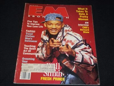 1991 MAY EM EBONY MAN MAGAZINE - WILL SMITH FRESH PRINCE FRONT COVER - L 8449 Foto 1 de 2