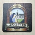 PAVILION PALE ALE. BANK TOP BREWERY BEER MAT. BOLTON. NEW. 4X4 INCH