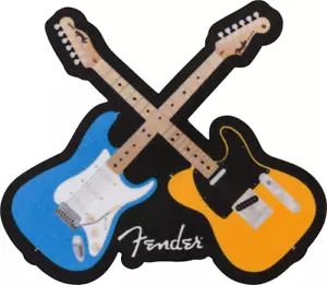 Genuine Fender Crossed Guitars stratocaster telecaster Iron on Patch 9122421105 - Picture 1 of 1