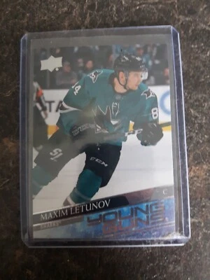 2020-21 Upper Deck Series 2 Young Guns YG Maxim Letunov RC Card# 487 - Image 1 of 2