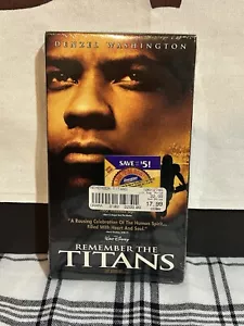 Remember The Titans VHS Tape Movie Sealed Walt Disney Watermarks Denzel - Picture 1 of 7