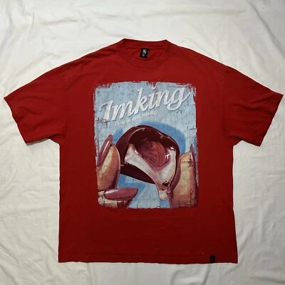 Camiseta gráfica Y2K Apicultor Fiesta en tu boca - Talla 2XL - Roja Foto 1 de 4