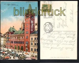 Schweiz farb-AK Basel Rathaus 1927 (a0196) - Bild 1 von 1