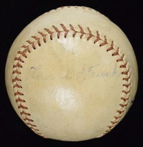 Amos Strunk Signed J.deBeer & Son Semi-Pro League Baseball PSA w/Signed Letter - Picture 1 of 10