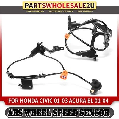 2Pcs Rear ABS Wheel Speed Sensors for Honda Civic 2001-2003 Acura EL 2001-2004 — 第 1/4 张图片