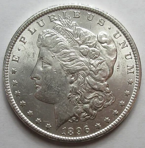 1896 Silver Morgan Dollar -UNC- (#57J) - Picture 1 of 2