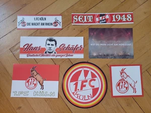 7 verschiedene XL Aufkleber vom 1. FC KÖLN (NEU) - Bild 1 von 1