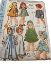 Vtg 1960S Mccalls Pattern 9061 Baby Toddler Doll Wardrobe Large 17 18 20 Inch