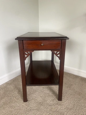 Antique Irving & Casson Two Tier Side Table Cover