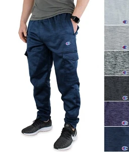 Champion Men's Cargo Sweatpants Taper Leg Fleece Four Pocket Jogger Workout Pant - Picture 1 of 16