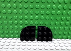 Lego 2 Piastra base nera 3x3 con angolo arrotondato NUOVO - Foto 1 di 1