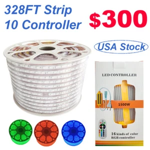 50/100/150/300ft LED Rope Light In/Outdoor Cuttable Flexible Lights Strip AC110V - Picture 1 of 12