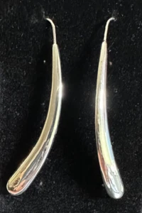 Robert Lee Morris Soho Silver Plated Earrings Appromately 3" Long - Picture 1 of 3