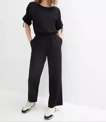 Jumpsuit schwarz Damen Overall Hosenanzug 36/38 - 56/58  -XXXL Einteiler 164 Neu - Bild 1 von 4