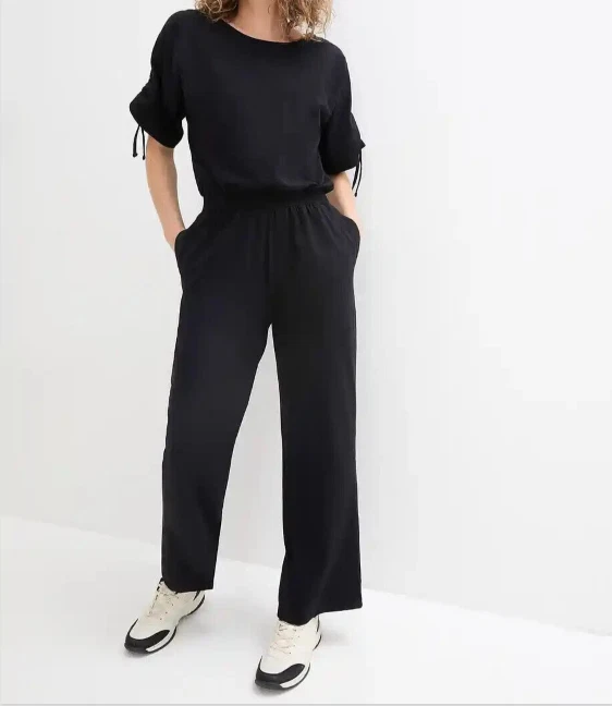 Jumpsuit schwarz Damen Overall Hosenanzug 36/38 - 56/58  -XXXL Einteiler 164 Neu - Bild 1 von 4