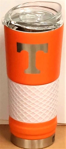 Tennessee Volunteers 24 Oz Powder Coated Stainless Steel Draft Travel Mug Cover