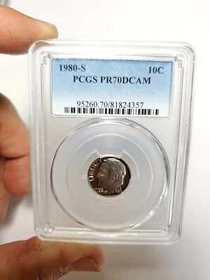1980 S Pcgs Pr70dcam Dime - Image 1 of 4