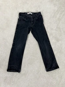 Levi’s Jeans Boys 5 Black Denim Cotton 511 Straight Leg Pants 4 5 Years Youth - Picture 1 of 11